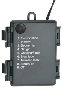zöld PVC karácsonyi koszorú LED-ekkel 45 cm