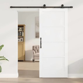 Tolóajtó Szett Fehér és fekete 83 x 202 cm