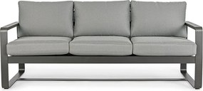 Szürke alumínium kerti kanapé Merrigan – Bizzotto