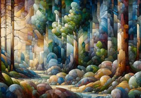 Fotótapéta - Erdei kollázs (147x102 cm)