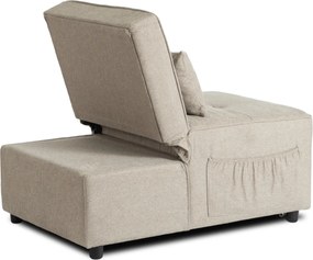 Dönthető, alvófunkciós fotel iberis 67 cm bézs, fotel