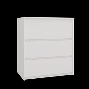 Drohmo K3 fiókos szekrény, 70x78x43 cm, fehér