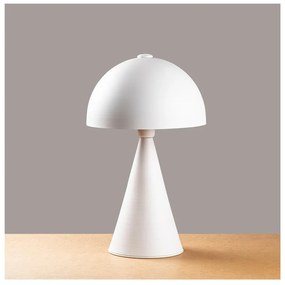 Fehér asztali lámpa fém búrával (magasság 52 cm) Dodo – Opviq lights