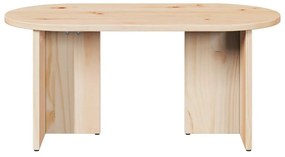Dohányzóasztal Természetes 80 x 39.5 x 35 cm Tömör fenyőfa
