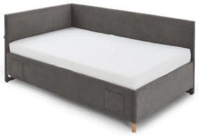 Antracitszürke ágyneműtartós sarok gyerekágy 90x200 cm Cool – Meise Möbel