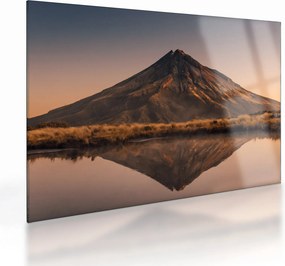 A Mount Taranaki visszaverődése, Új-Zéland (üvegen) (70x50 cm)