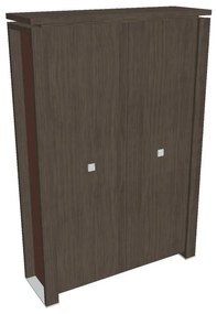 Verno+ S magas szekrĂ©ny 140 x 46 x 210 cm, antracit tölgy / barna