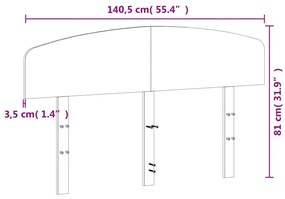 viaszbarna tömör fenyőfa fejtámla 135 cm