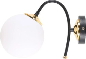 Fehér-fekete fali lámpa ø 15 cm Yoyo – Squid Lighting