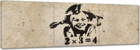 Vászonkép 150x50 Banksy A szeplős lány