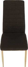 Szék, sötétbarna szövet/bükk, COLETA NOVA