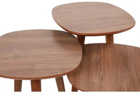 SZETT 3x TYN barna dohányzóasztal