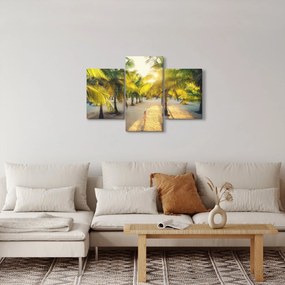 Kép - Nő a pálmafáknál (90x60 cm)