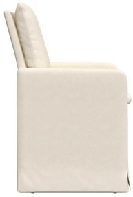 Étkező Székek 2 pcs Bézs 57 x 67 x 98 cm Vászon