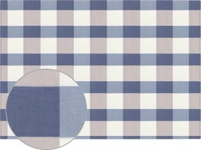 Bellatex Camping PLUS pléd  kék kocka, 150 x 200 cm