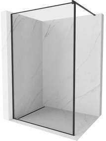 Mexen Kioto zuhanyparaván 70x200 cm 8 mm, fekete profil, üveg fekete keret, 800-070-101-70-70