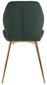 Zöld Bársony Étkezőszék. LUCKY