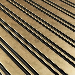 LAMELIO MILO Arany lamella falpanel 270 × 12,2 cm