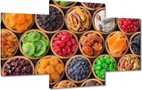 Képek 100x60 Aszalt gyümölcsök tálakban