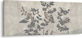 Kép - texturált levelek (120x50 cm)
