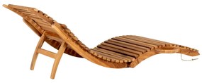 Arrieta napozóágy, teak fa, natúr