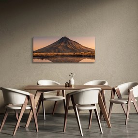 A Mount Taranaki visszaverődése, Új-Zéland (120x50 cm)