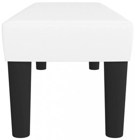 fehér műbőr pad 100 x 30 x 30 cm