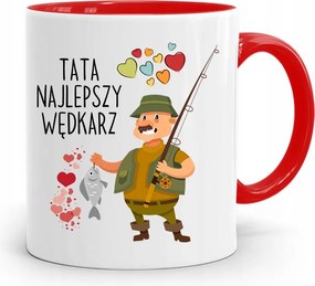 Piros Horgász Bögre Ilyen A Legjobb Horgász Nyomtatott Fotóval