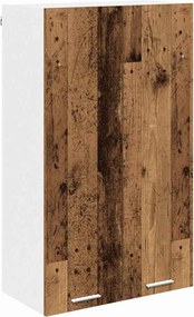 vidaXL Függő szekrény tárolóval Öreg fa 60 x 31 x 100 cm Faanyag