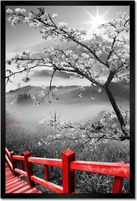 Poszterek keretben 40x60 Virágzó cseresznye Japán