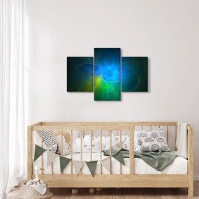 Kék absztrakció képe (90x60 cm)