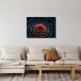 Az absztrakció képe (üvegen) (70x50 cm)