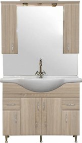 Bianca Plus 105 komplett fürdőszobabútor, sonoma tölgy színben