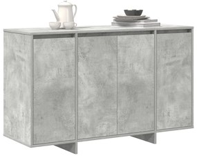 Beton Szürke Oldalasztal Beton szürke Szerelt fa 120 x 41 x 75 cm