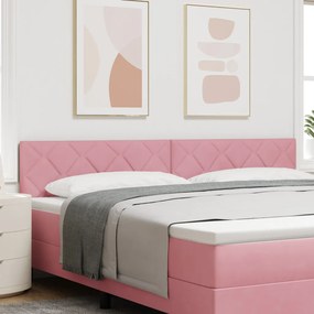 LED Fejtámla LED -es lámpákkal Rózsaszín 200 cm Bársony