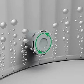 Avenli Philly szürke márvány mintás felfújható jakuzzi, 210 × 210 × 70 cm, 1300 l