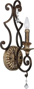 Quoizel QZ-MARQUETTE1 - Fali lámpa MARQUETTE 1xE14/60W/230V bronz
