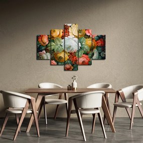 A festett virágcsokor képe (150x105 cm)