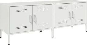 vidaXL 2 db fehér acél TV-szekrény 68 x 39 x 50,5 cm