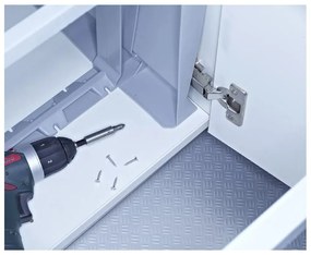 Műanyag szemetes szelektív hulladékhoz/beépíthető 18 + 12 + 12 + 8 l City - Elletipi