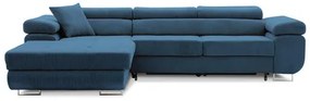 Szétnyitható sarok kanapé RIGATTO VI PRO 1 Bal Tengerész kék