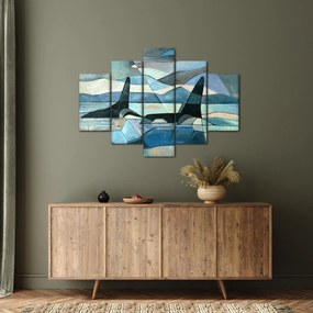 Kép - Orcas (150x105 cm)