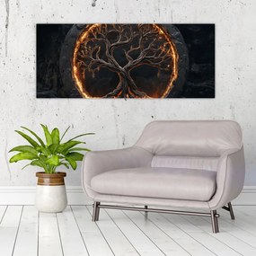 Kép – Életfa lávában I. (120x50 cm)