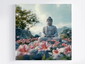 Poszter Vallás Szobor Buddha Szobor Zen Meditáció 40x40