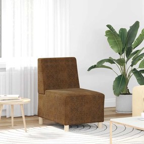 barna művelúr kanapéfotel 55 cm