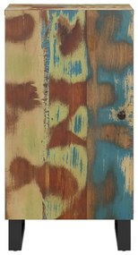 tömör újrahasznosított fa tálalószekrény ajtóval 40x31x75 cm