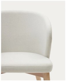Krémszínű kárpitozott étkezőfotel Darice – Kave Home