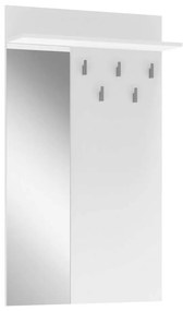 Lima fali fogastábla tükörrel, fehér