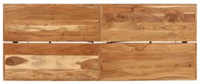 Tömör akácfa és vas bárasztal 180 x 70 x 107 cm