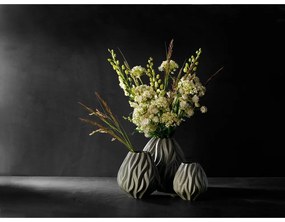 Flame szürke porcelán váza, magasság 15 cm - Morsø